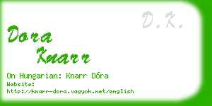 dora knarr business card